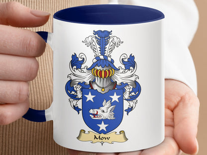 Mow Scottish Clan Surname Coat of Arms Crest Mug - Living Stone Gifts