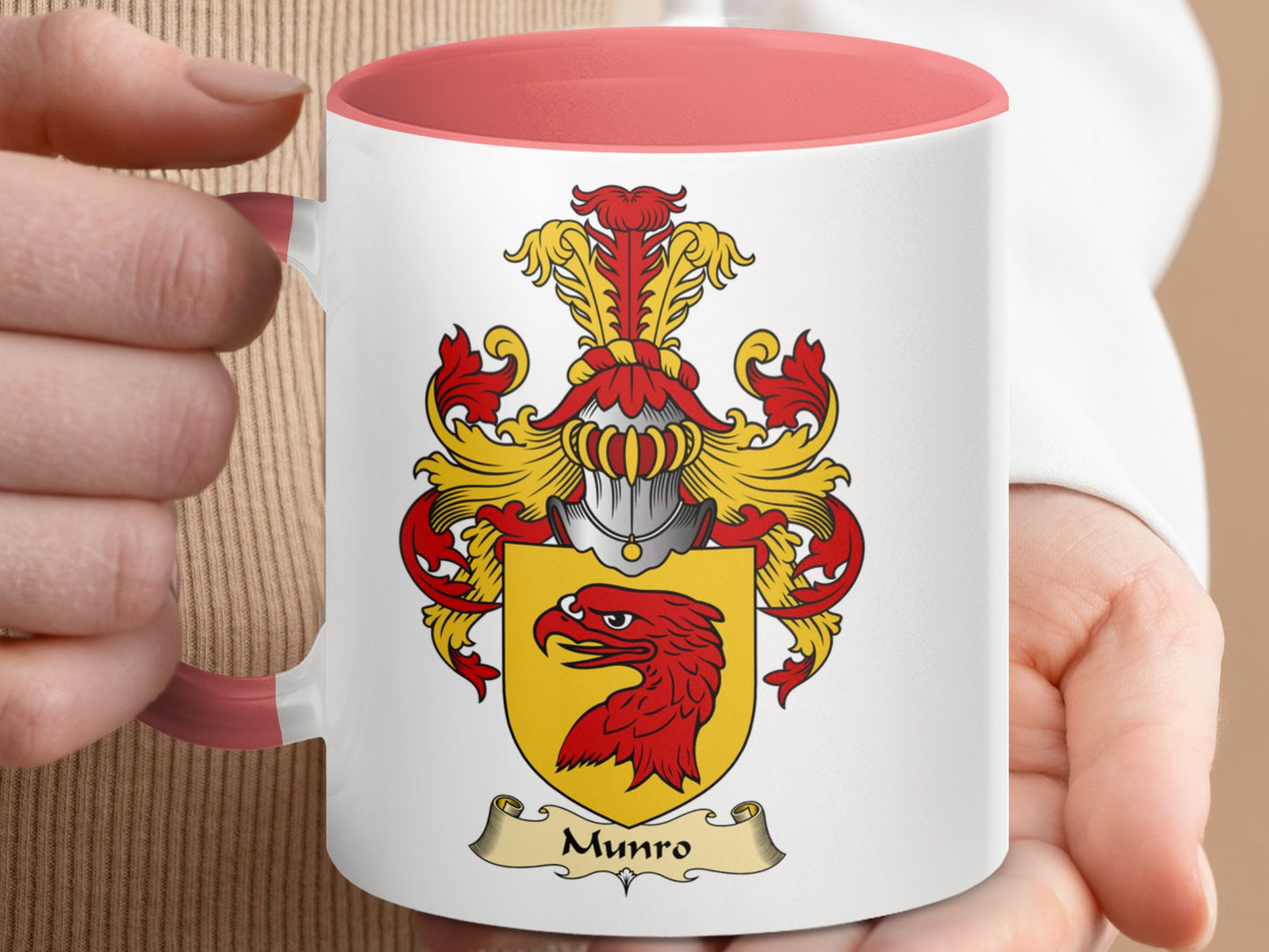 Munro Scottish Clan Surname Coat of Arms Mug - Living Stone Gifts