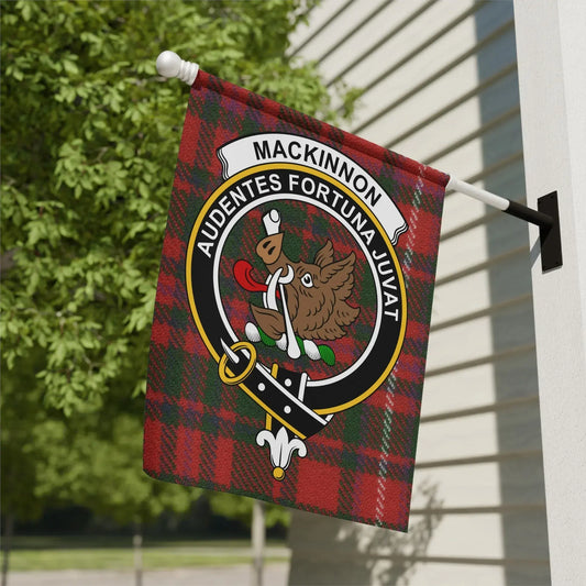 MacKinnon Clan Tartan Crest House Flag product