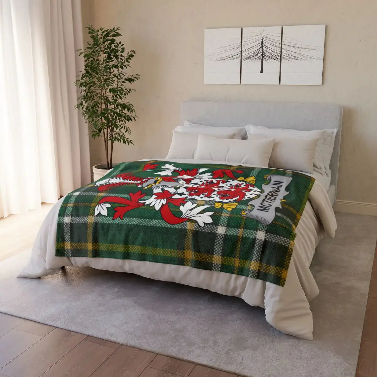 Welsh Dragon Printed Blanket cozy and warm product type