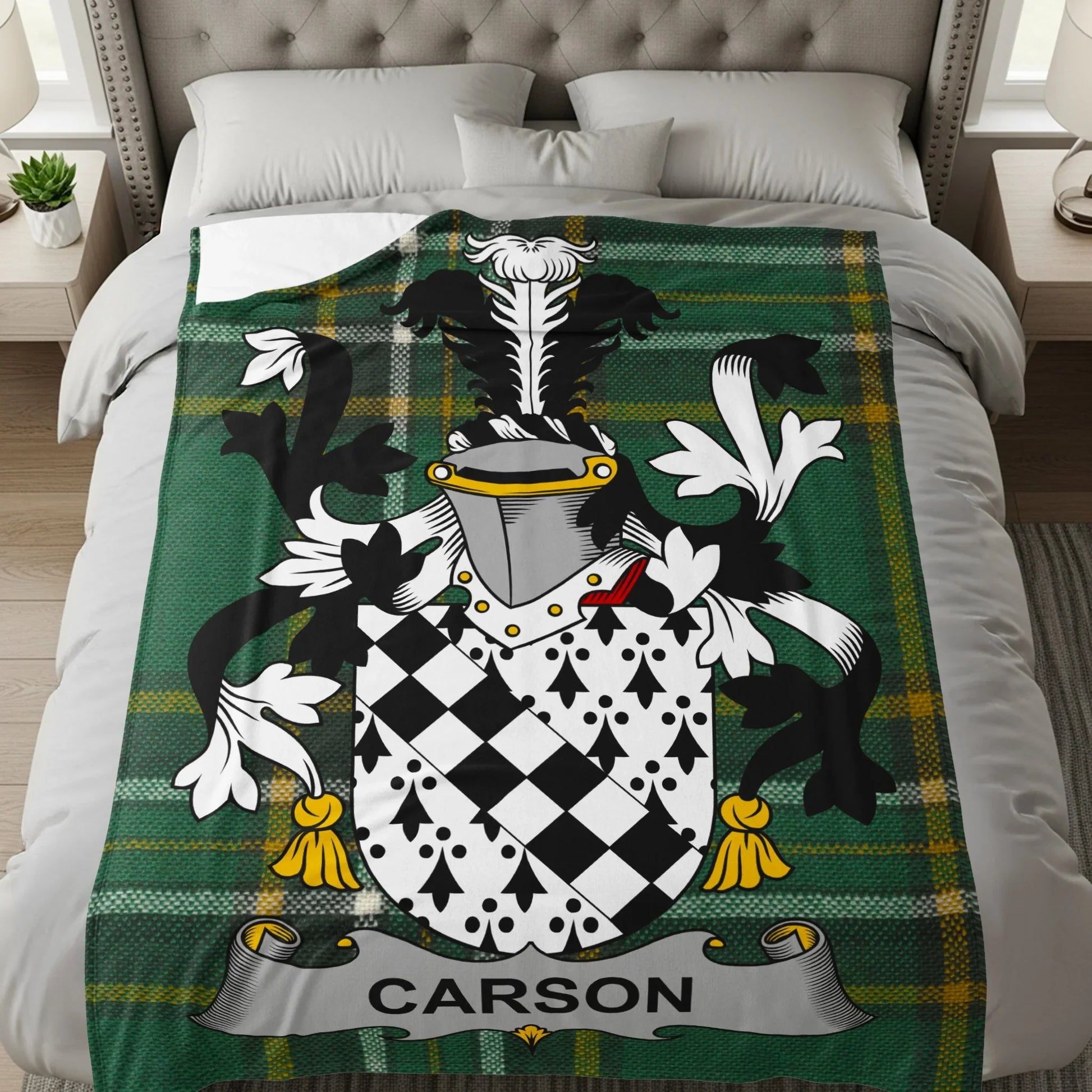 Tartan Plaid Family Crest Carson Bedding Product