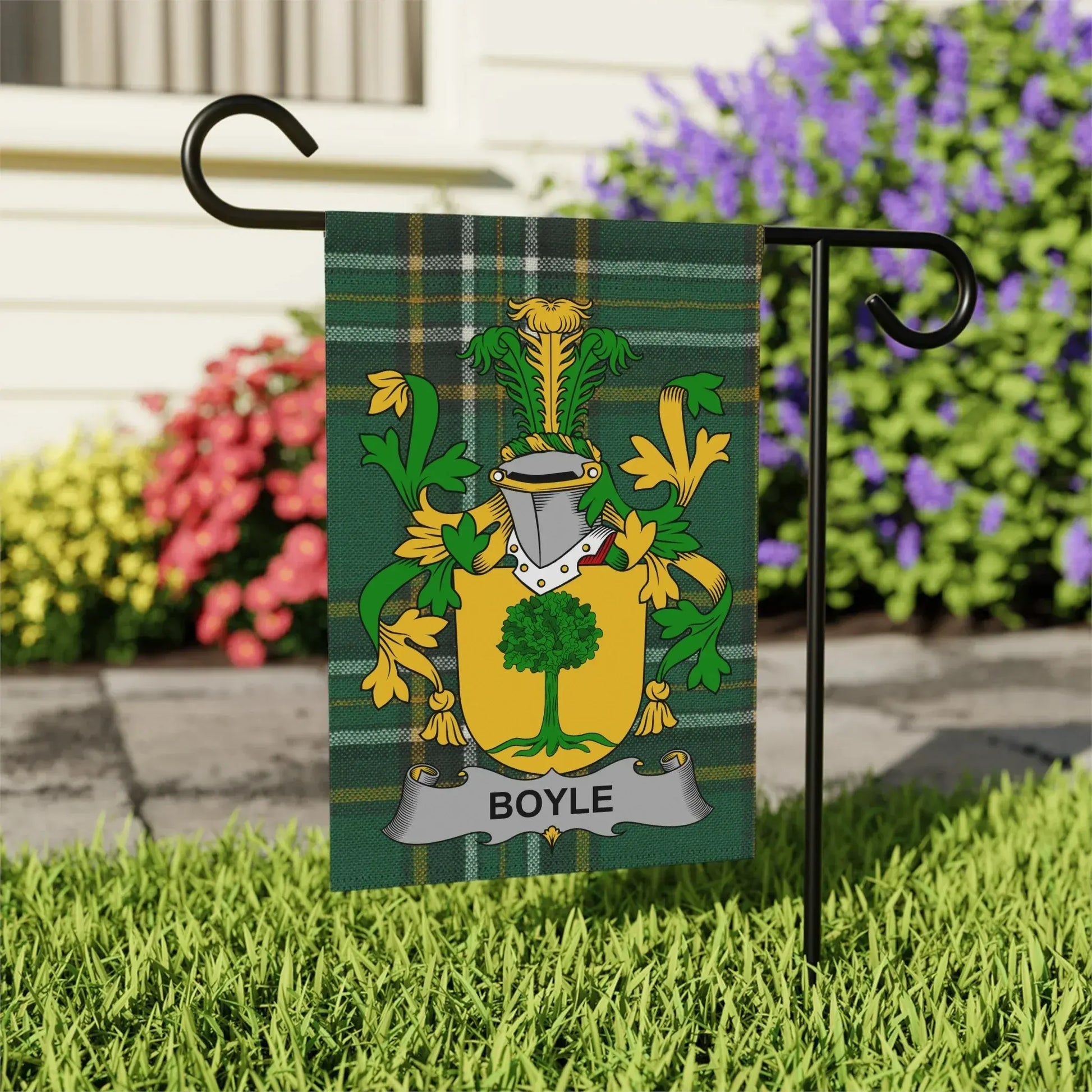Boyle Family Crest Garden Flag Outdoor Decor product type