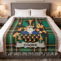 Green Black Plaid Cooke Family Crest Throw product type