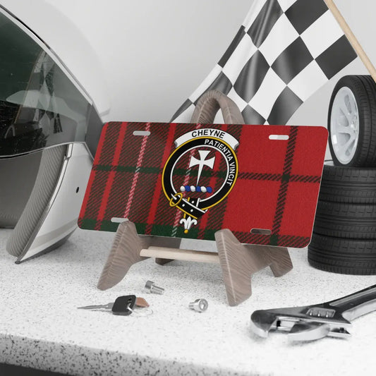 Racing Themed Plaid Design License Plate Frame product