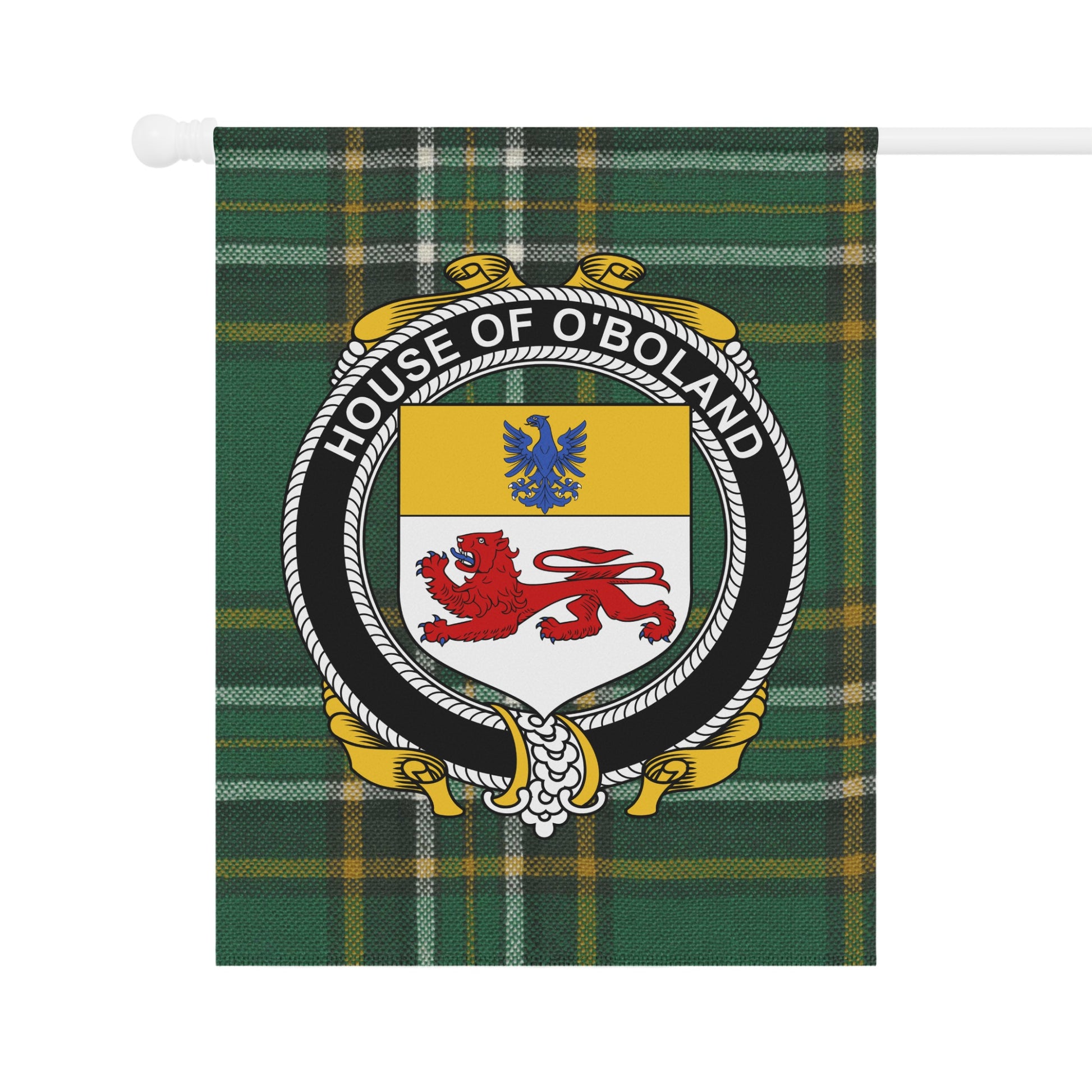 Customizable House of O'Boland Family Crest Flag