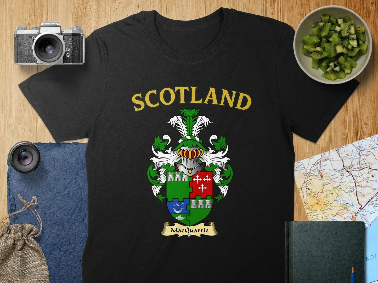 Scotland MacQuarrie Coat of Arms T-shirt product type
