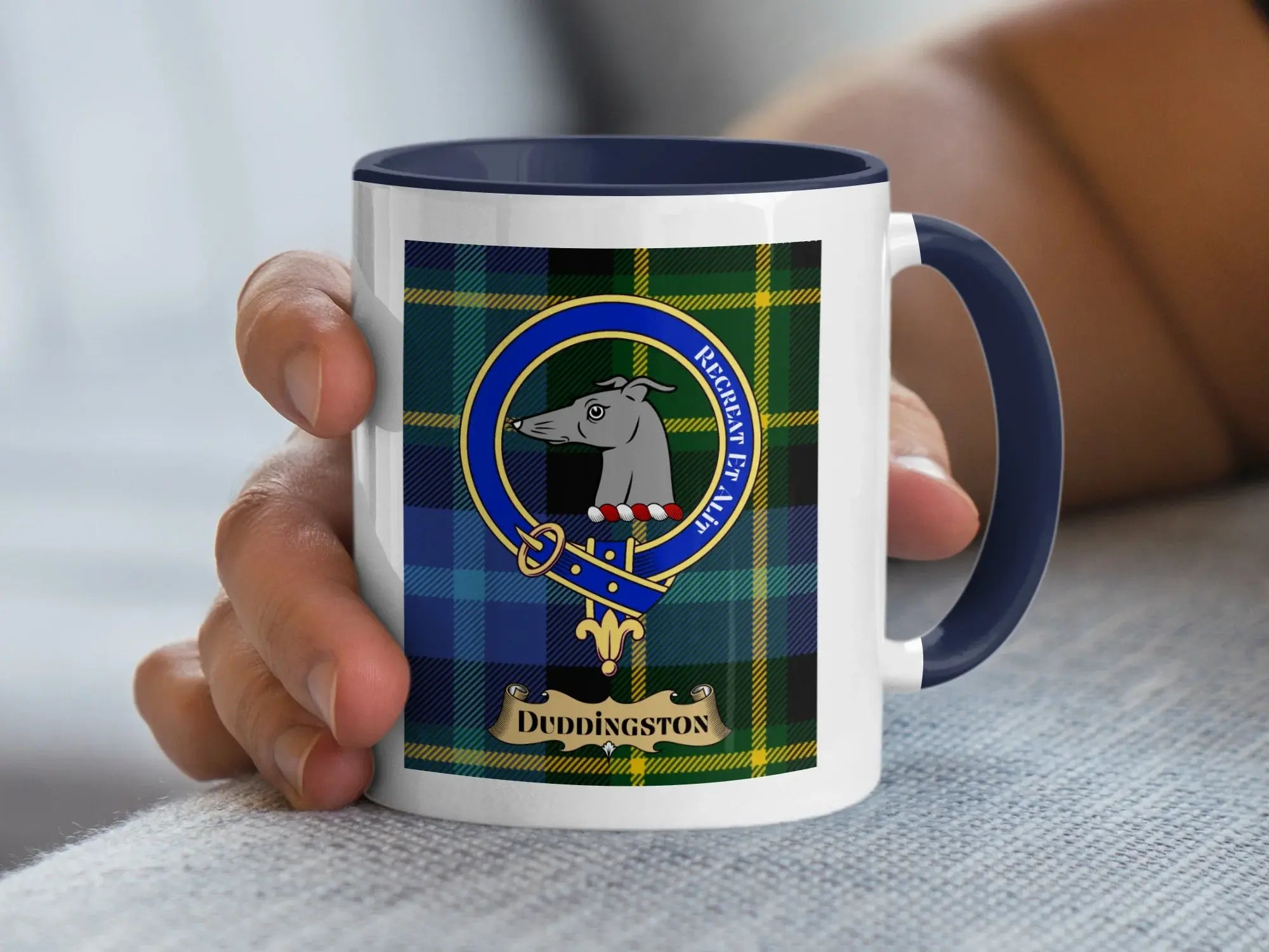 Duddingston Scottish Clan Crest Tartan Mug Coffee Cup