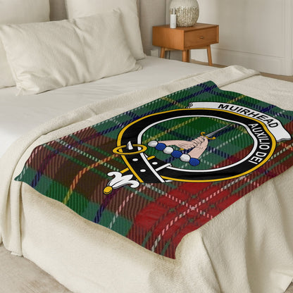 Scottish Clan Muirhead Tartan Plaid Throw Blanket - Living Stone Gifts