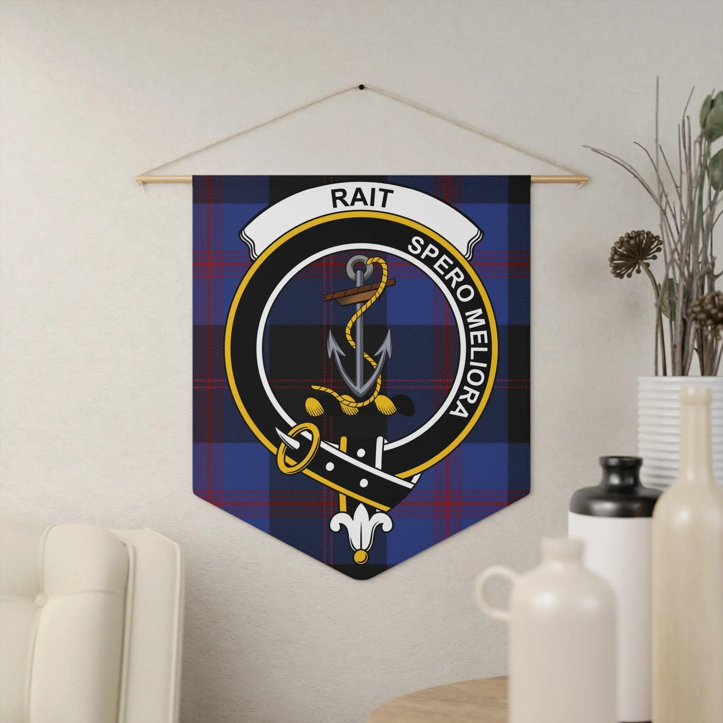 Spero Meliora Blue Black Design Wall Banner product