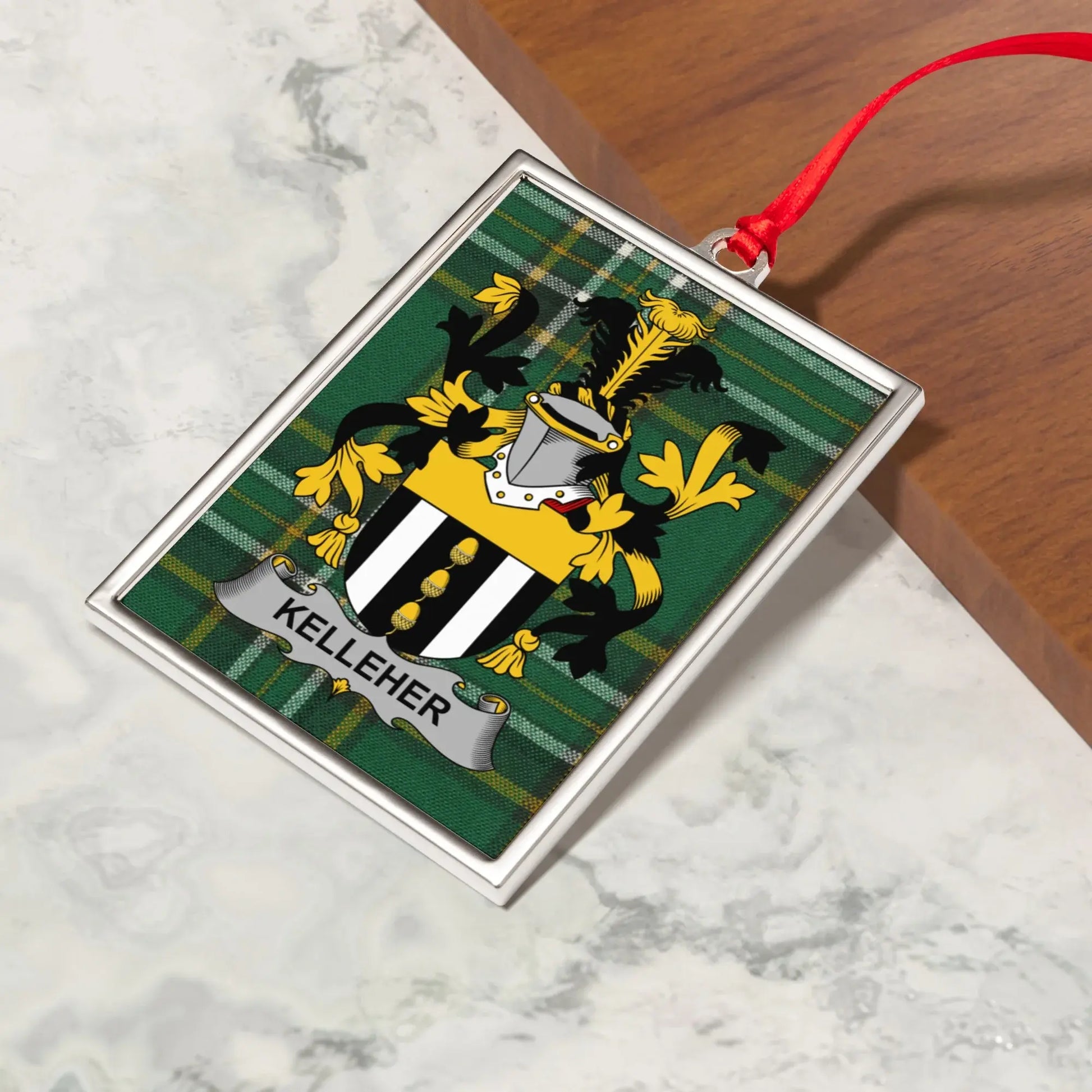 Kelleher Family Crest Custom Personalized Ornament product