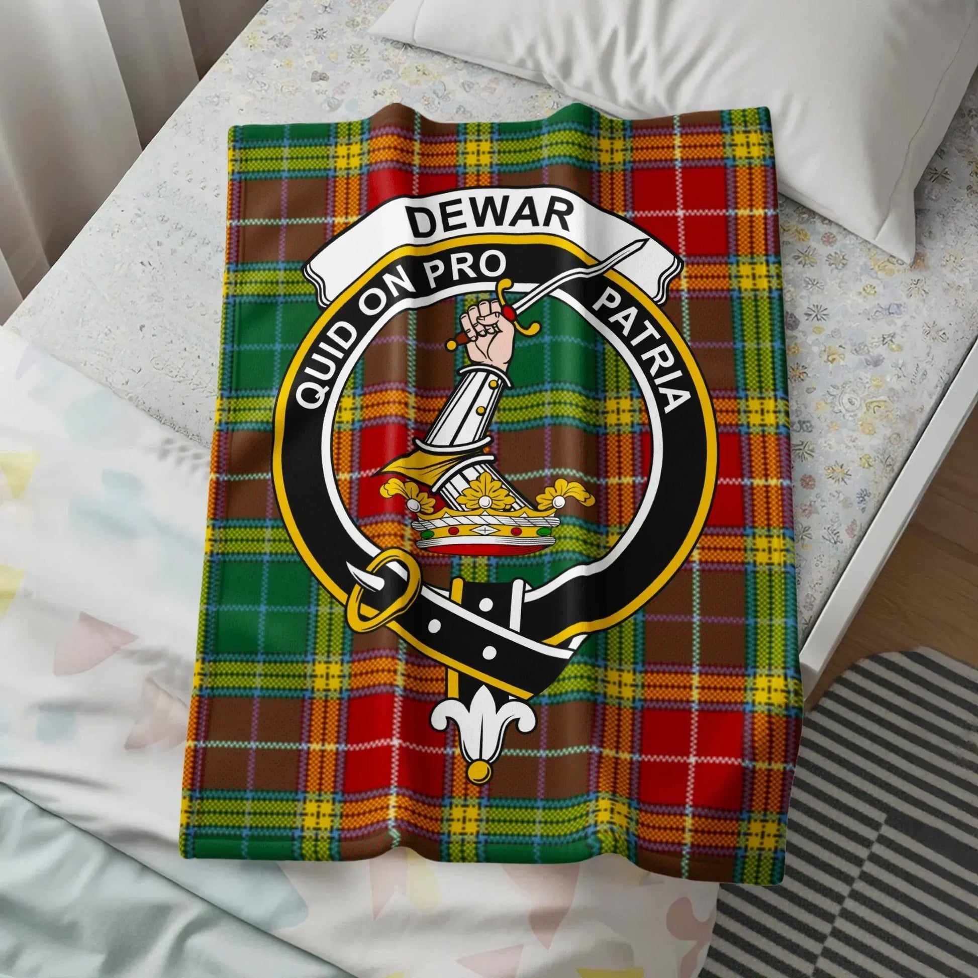 Quid On Pro Patria Dewar Clan Tartan Blanket product