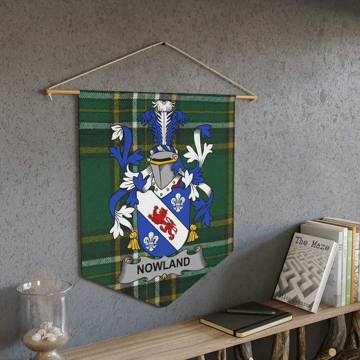 Nowland Family Crest Shield Wall Hanging product type