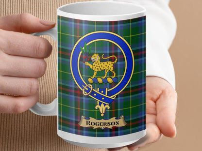 Rogerson Scottish Clan Tartan Emblem Ceramic Mug product
