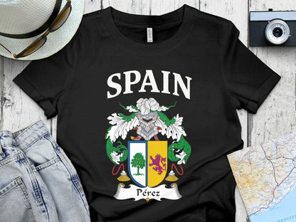 Spain Coat of Arms Crest Black T-shirt product type