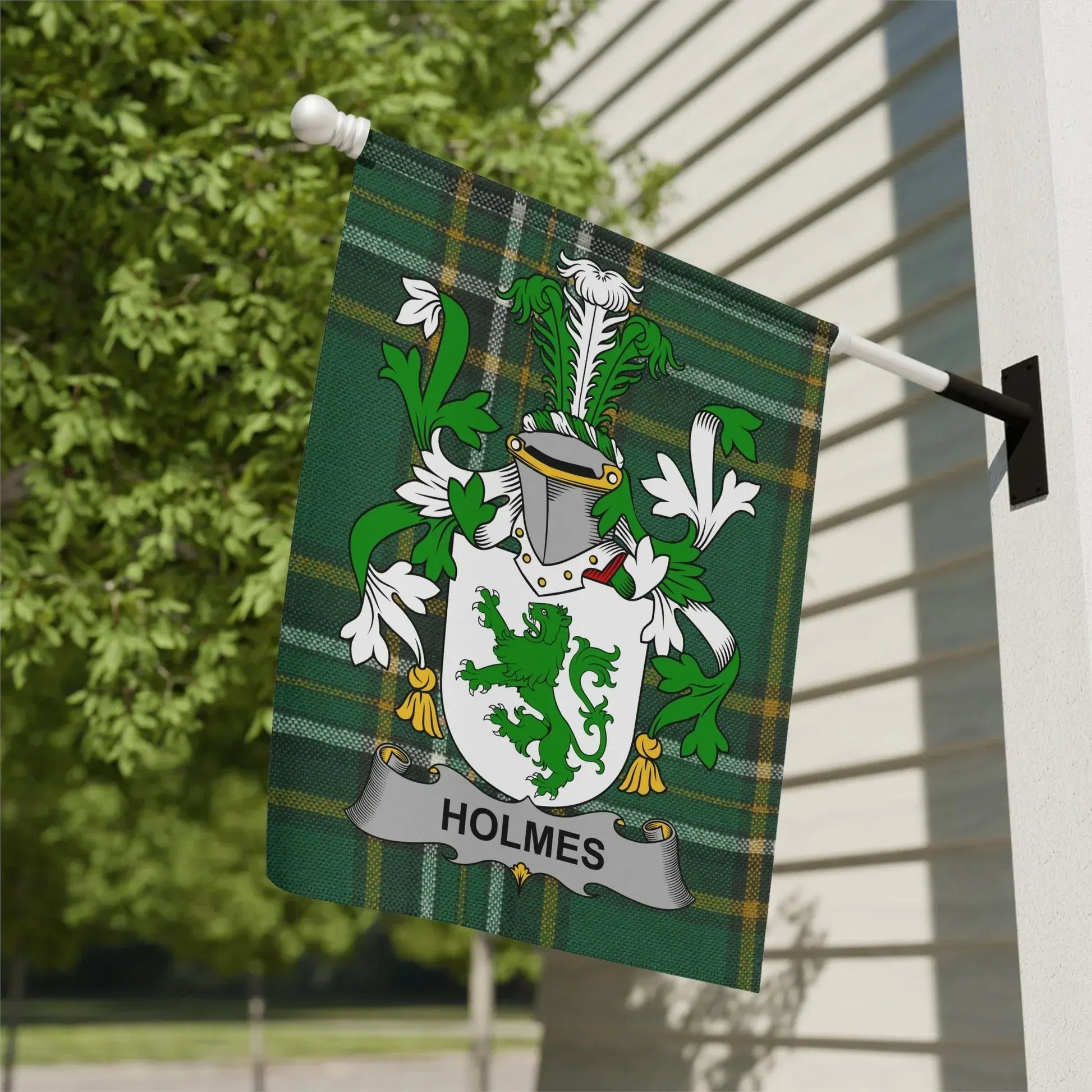 Personalized Family Crest Green Clan Flag product