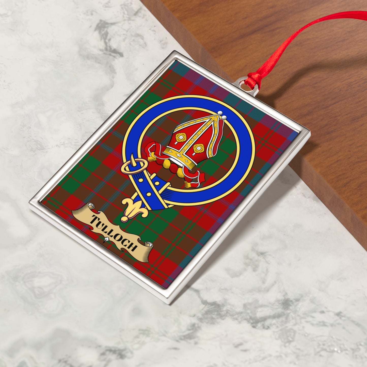 Scottish Tartan Clan Crest Ornament Holiday Product