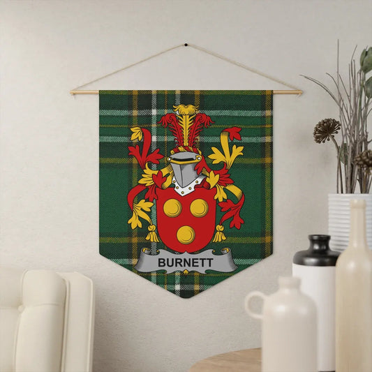 Burnett Family Crest Tartan Wall Hanging product