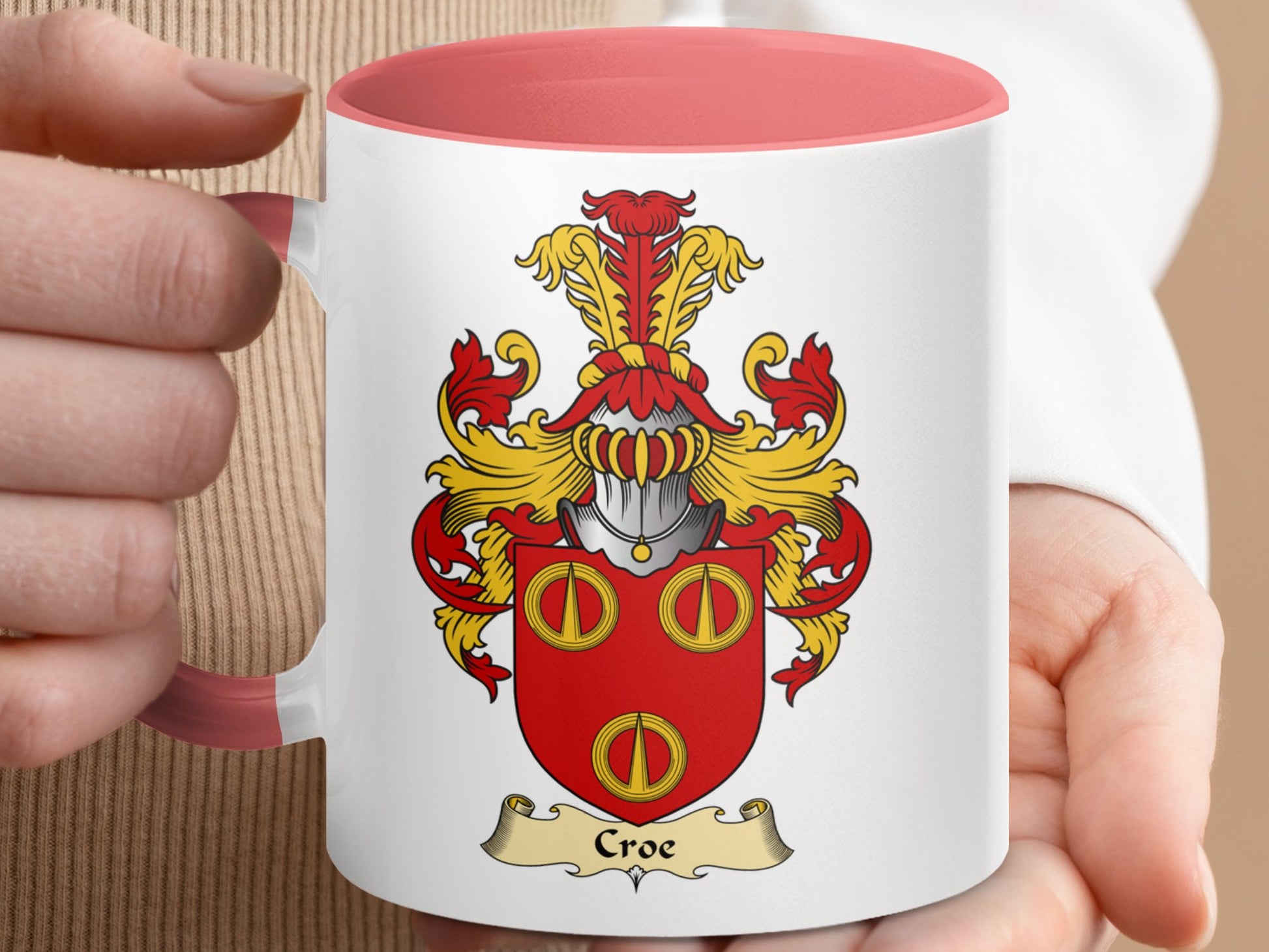 Croe Scottish Clan Accent Coffee Mug - Living Stone Gifts