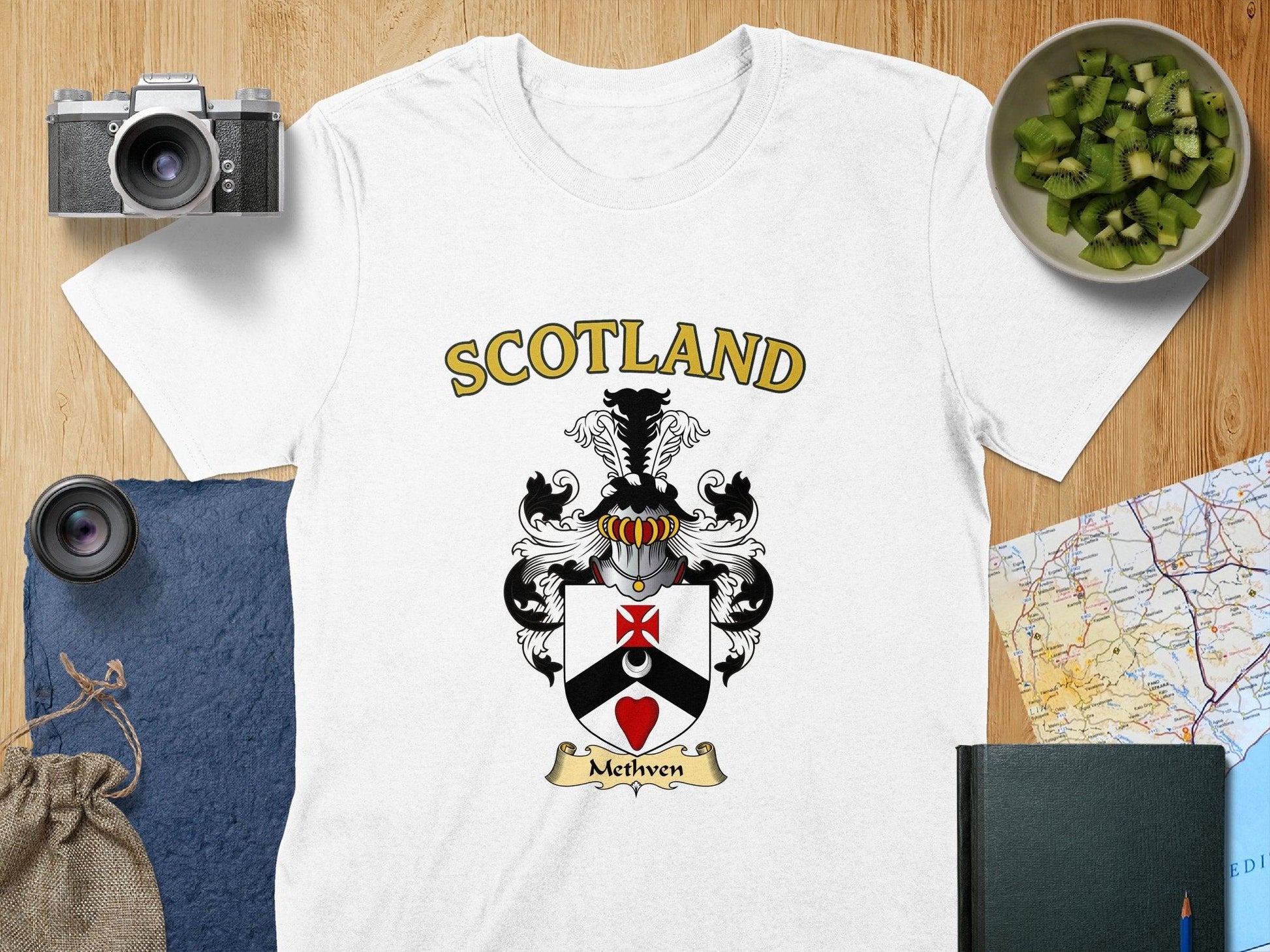 Methven Clan Family Crest Scotland T-Shirts - Celtic Ancestry Gifts