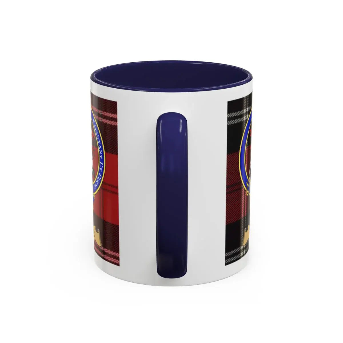 Lade clan crest mug shown in 11 oz and 15 oz sizes