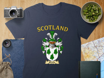 Scotland with Family Crest Graphic T-shirt product