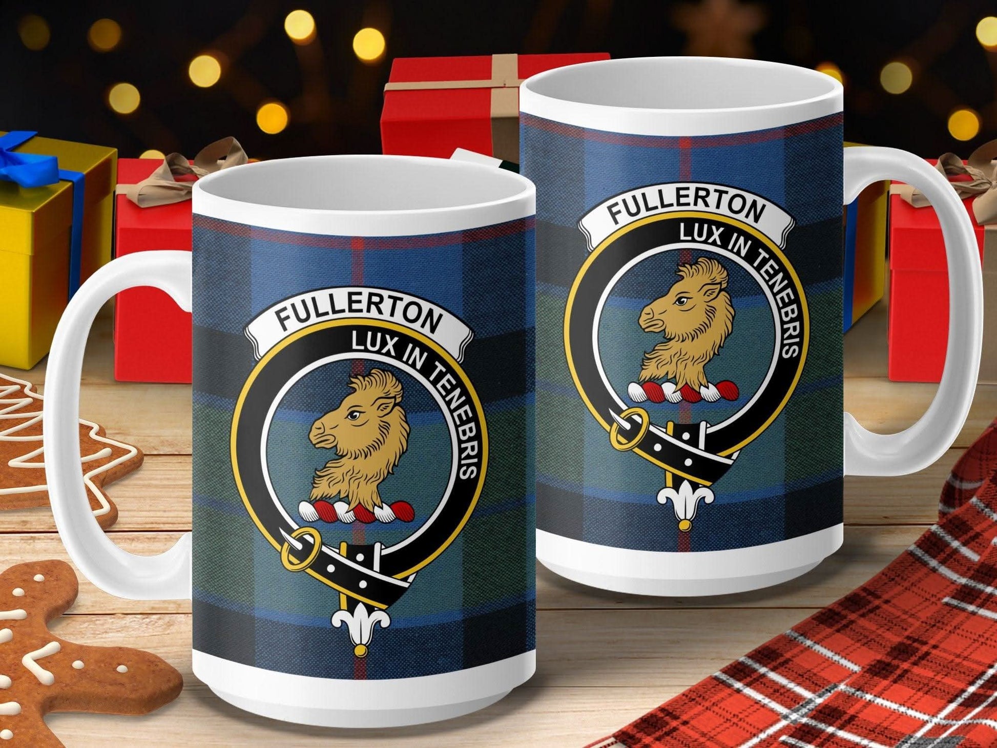 Fullerton Lux In Tenebris Family Crest Mug product