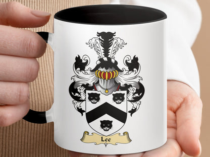 Clan Lee Scottish Coat of Arms Accent Mug - Living Stone Gifts