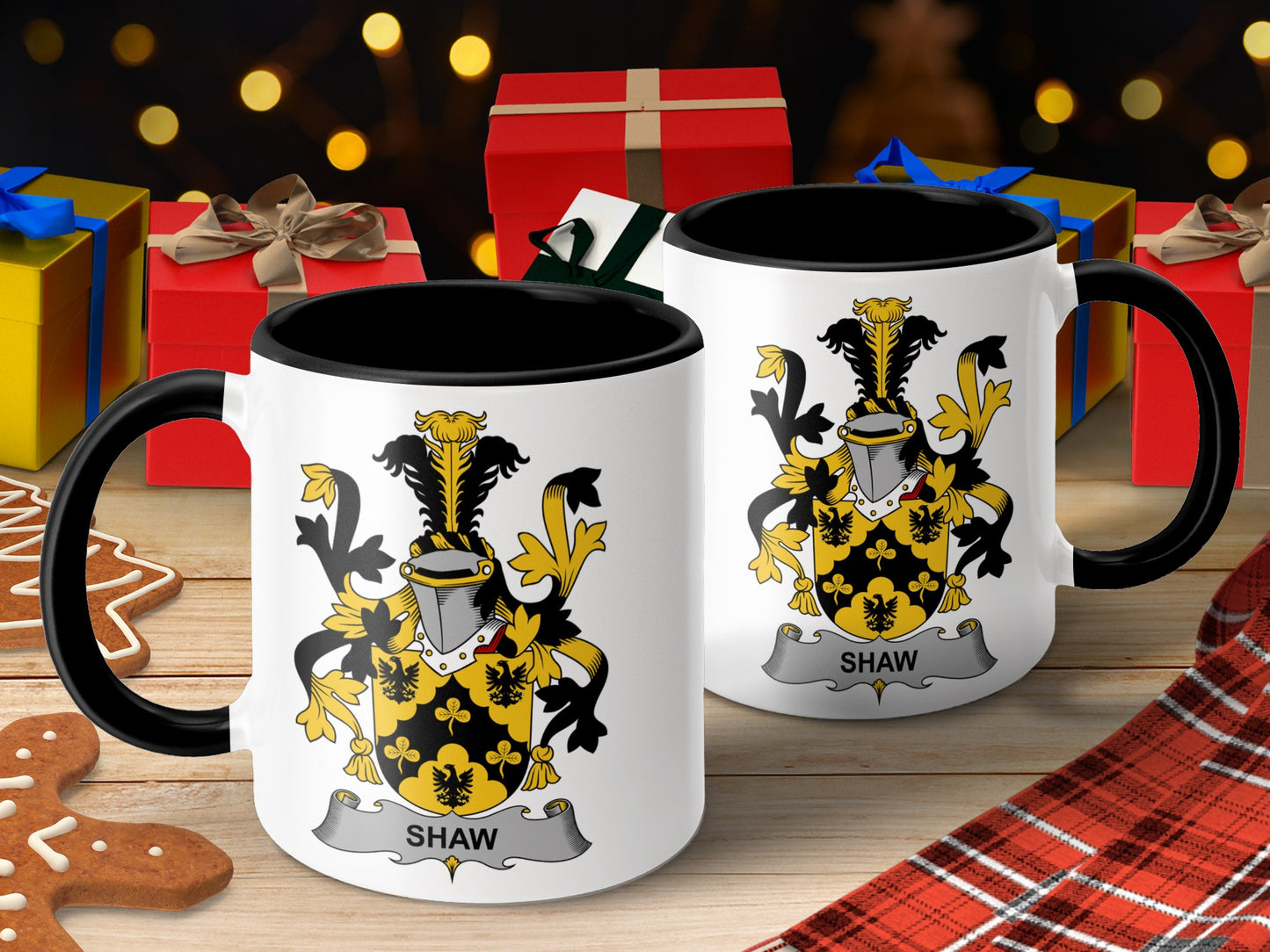 Shaw Coat of Arms Irish Surname Heritage Gift Mug - Living Stone Gifts