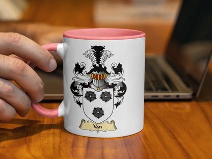 Clan Van Scottish Coat of Arms Mug - Living Stone Gifts