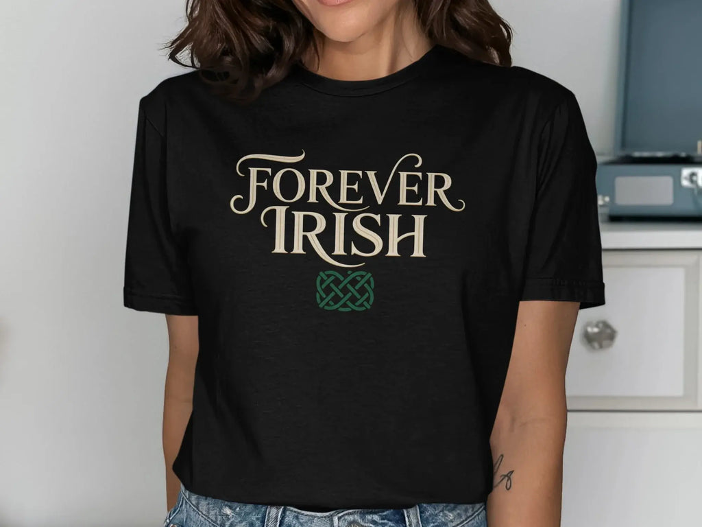 Forever Irish Graphic Tee with Celtic Knot Design