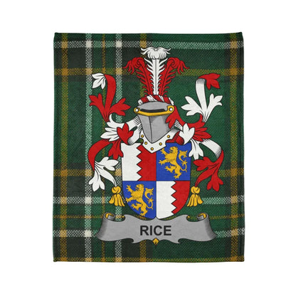 Customizable Family Crest Tartan Blanket product type