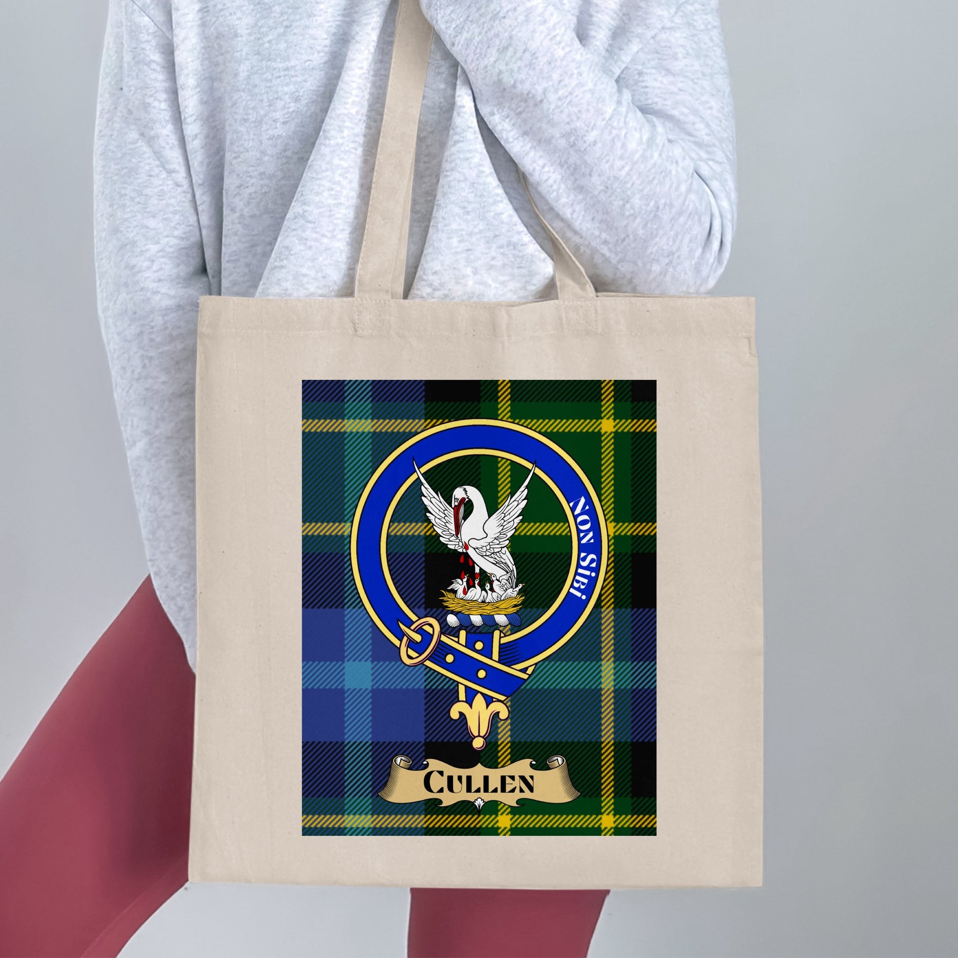 Cullen family scottish heritage tartan Tote Bag - Living Stone Gifts