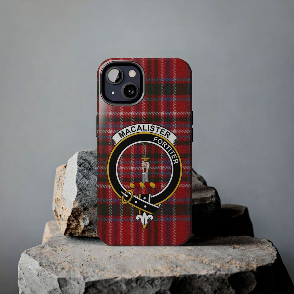 MacAlister Clan Scottish Tartan Cell Phone Case - Celtic Ancestry Gifts