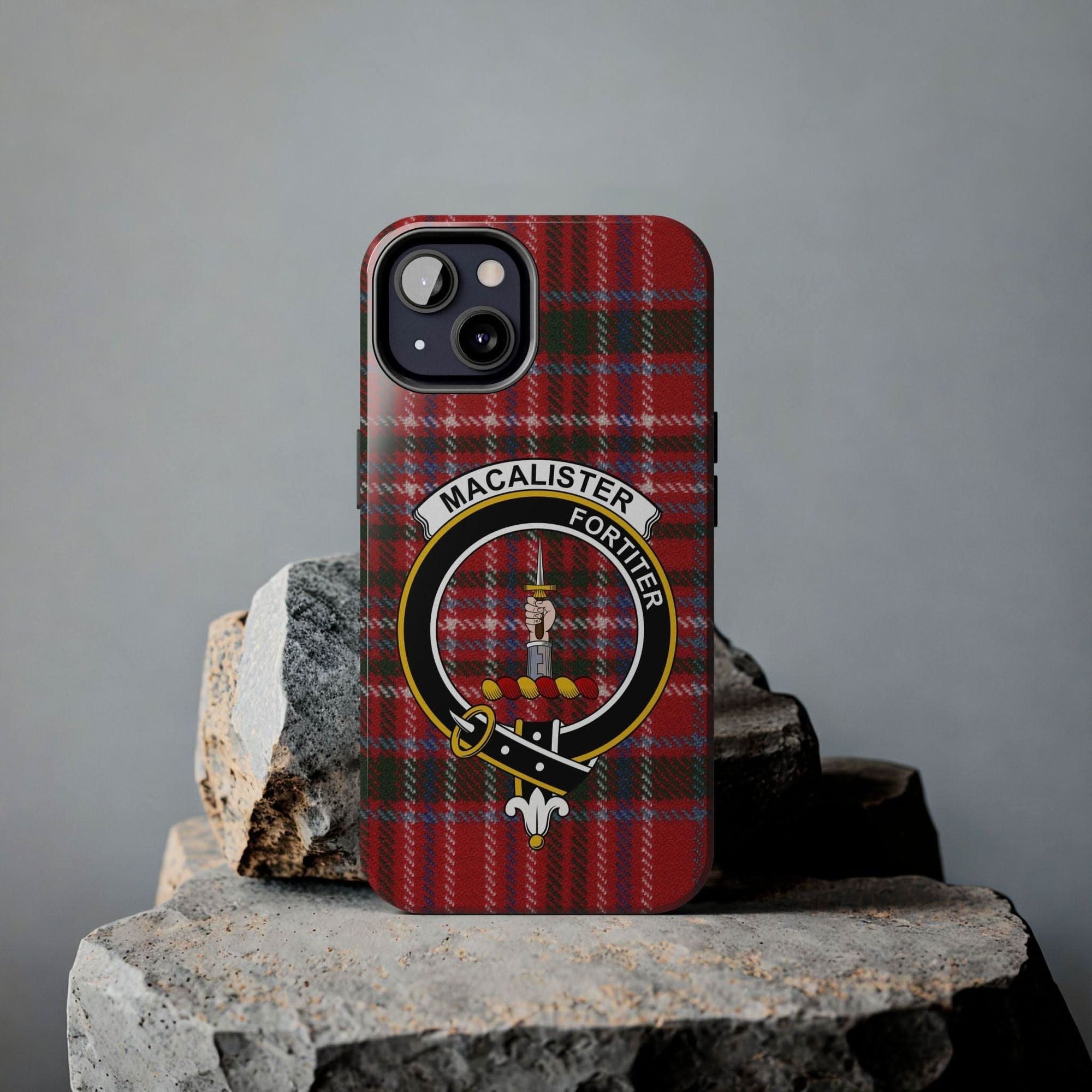 MacAlister Clan Scottish Tartan Cell Phone Case - Celtic Ancestry Gifts