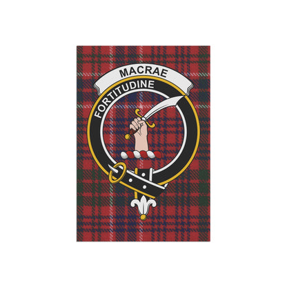 MacRae Clan Scottish Tartan Crest Garden Flag