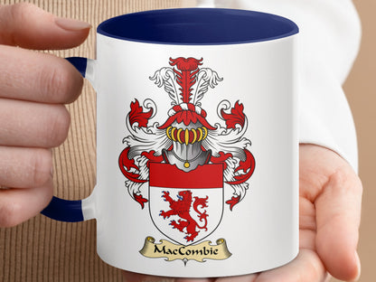 MacCombie Family Crest Heraldic Coat of Arms Mug - Living Stone Gifts