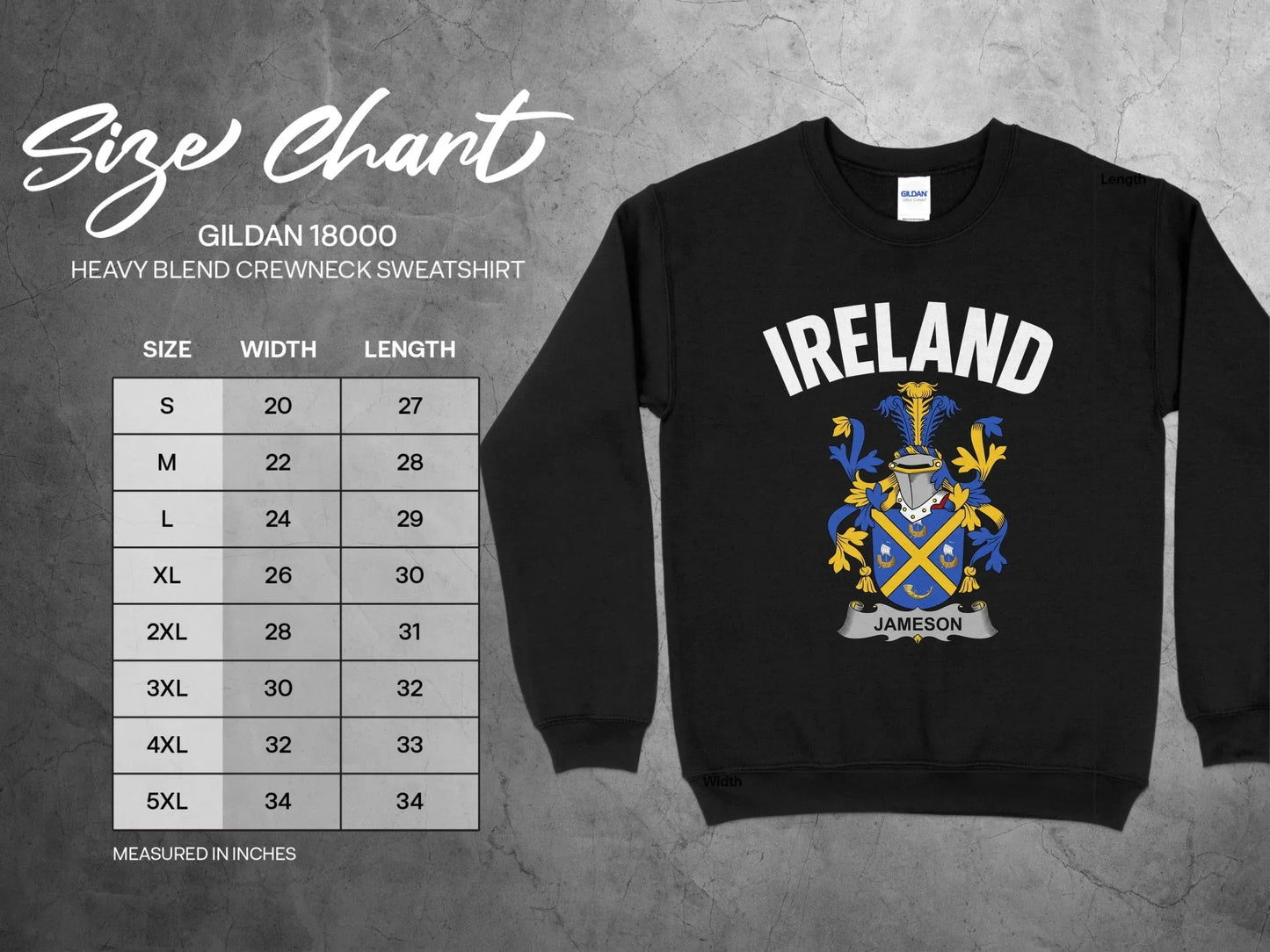 Ireland Jameson Family Crest Black Sweatshirt product type