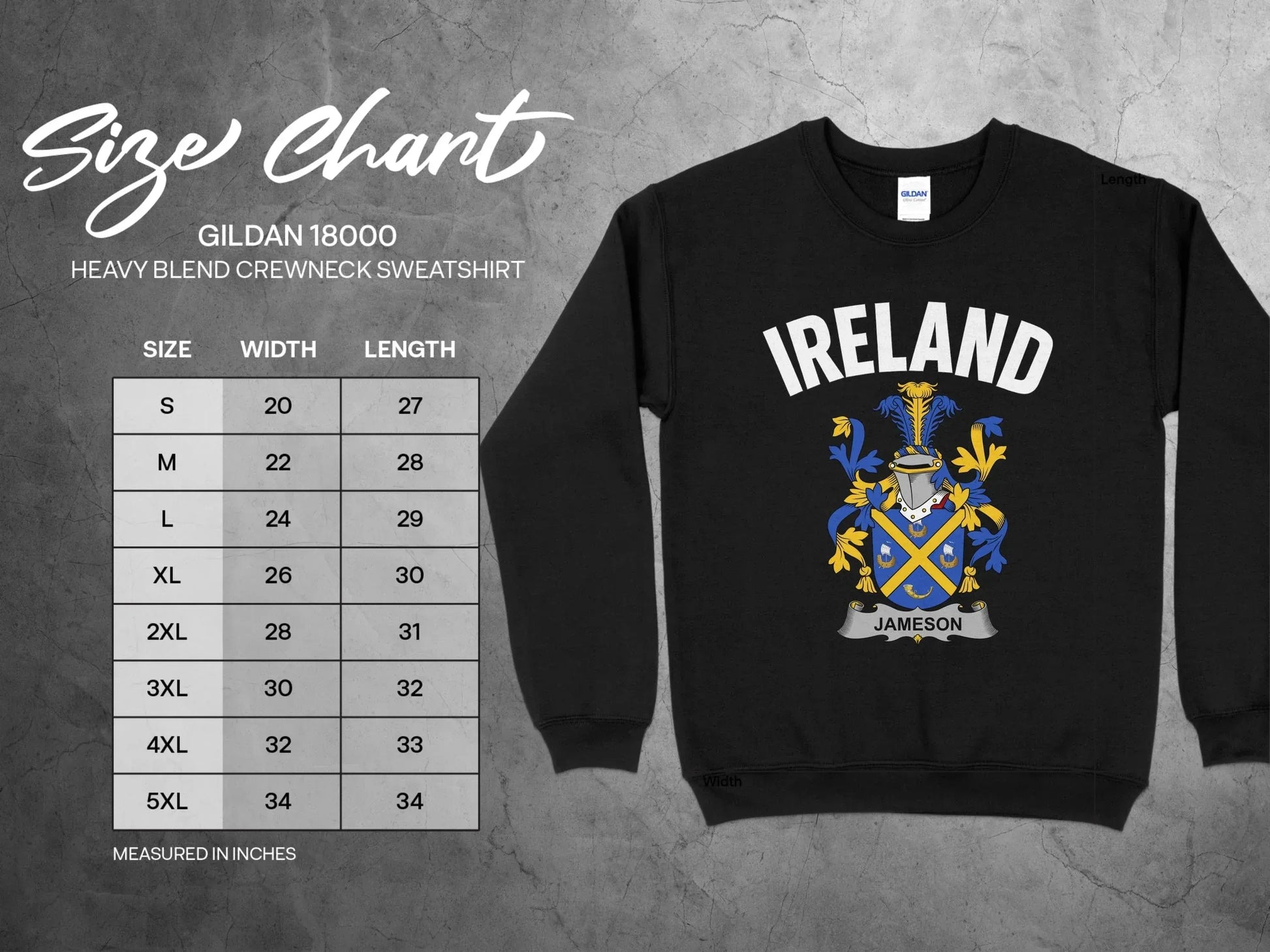 Ireland Jameson Family Crest Black Sweatshirt product type
