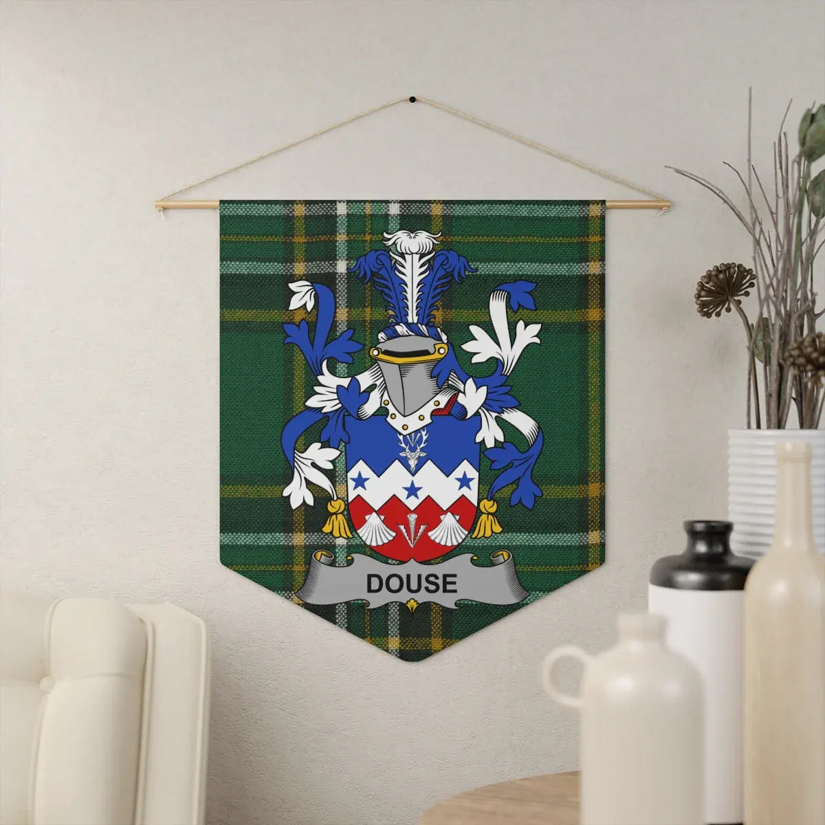 Personalized Family Name Crest Wall Banner product
