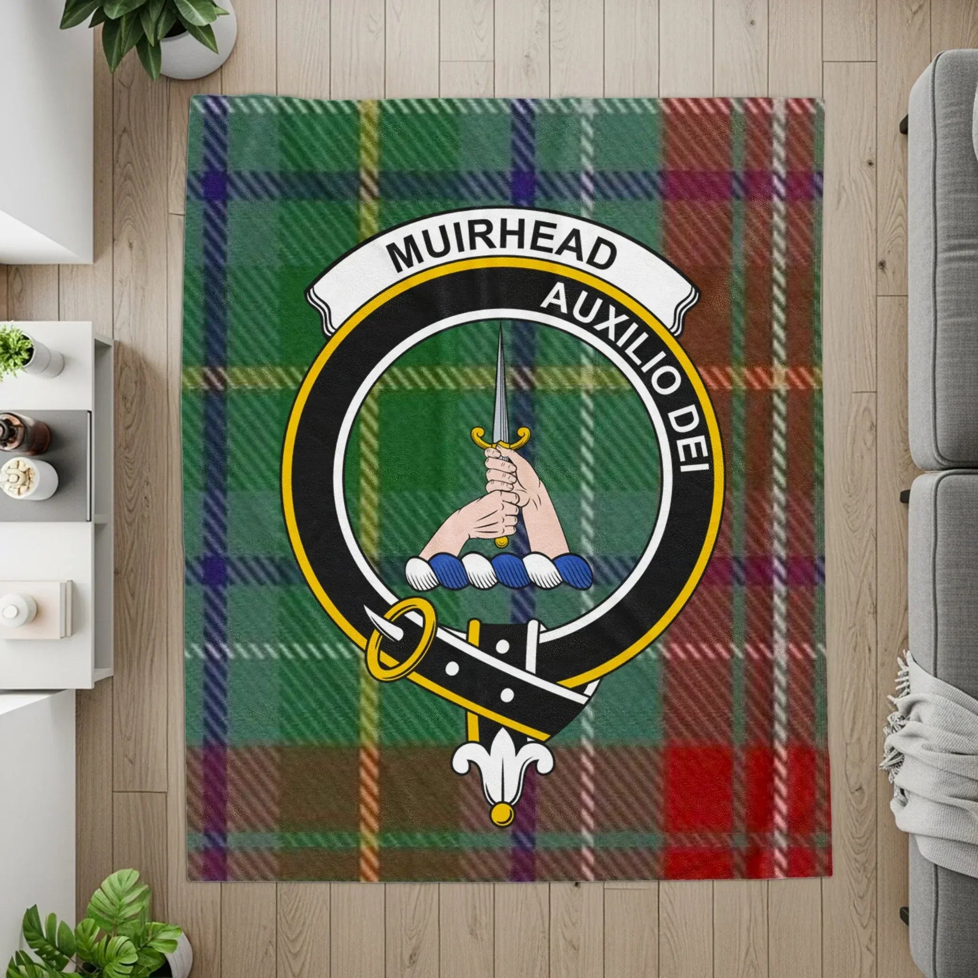 Muirhead Auxilio Dei Plaid Tartan Design Rug product