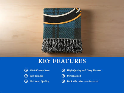 High-Quality Personalized Cozy Blanket with Soft Fringes