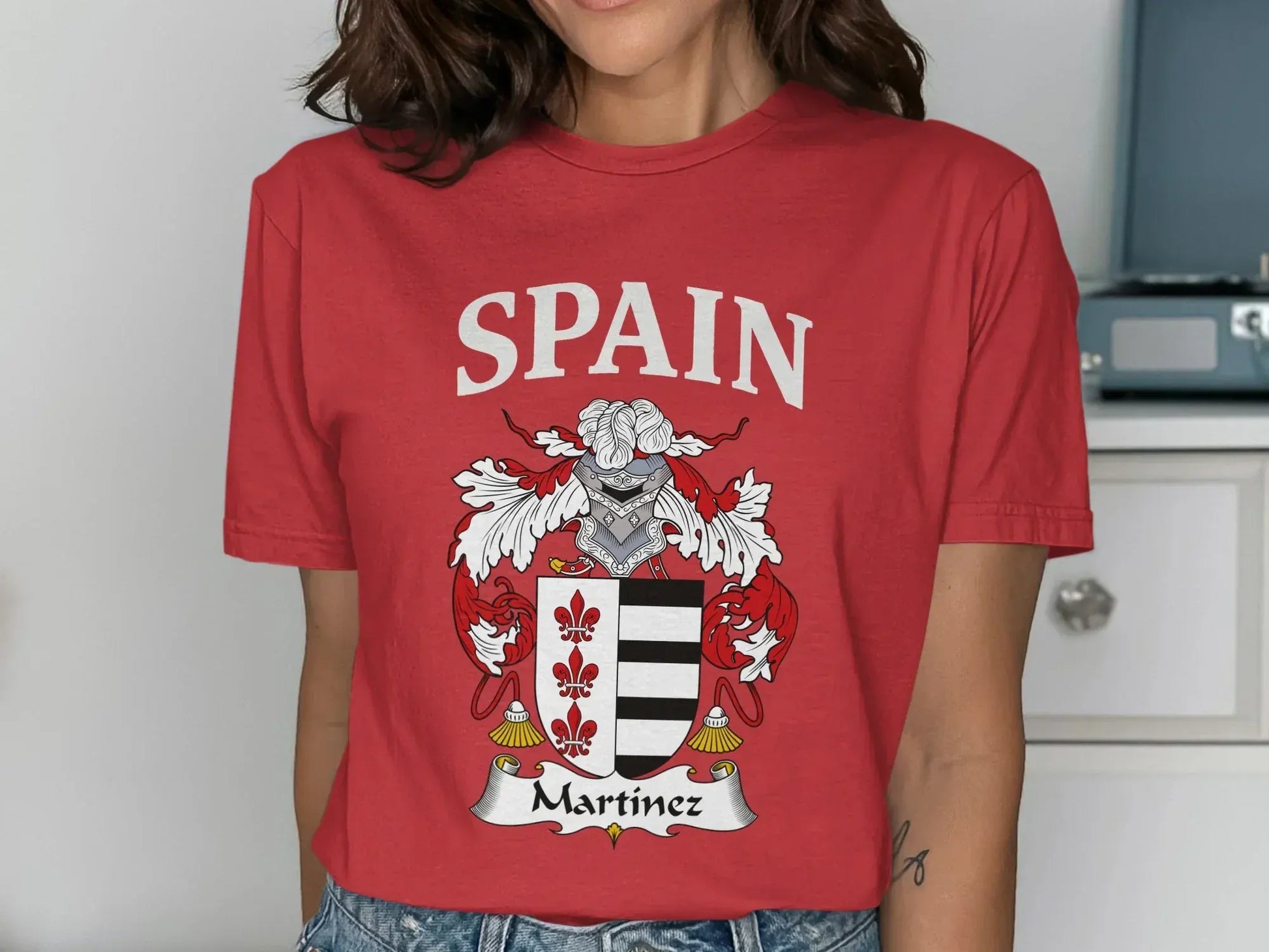 Spain Martinez Family Crest T-shirt product type