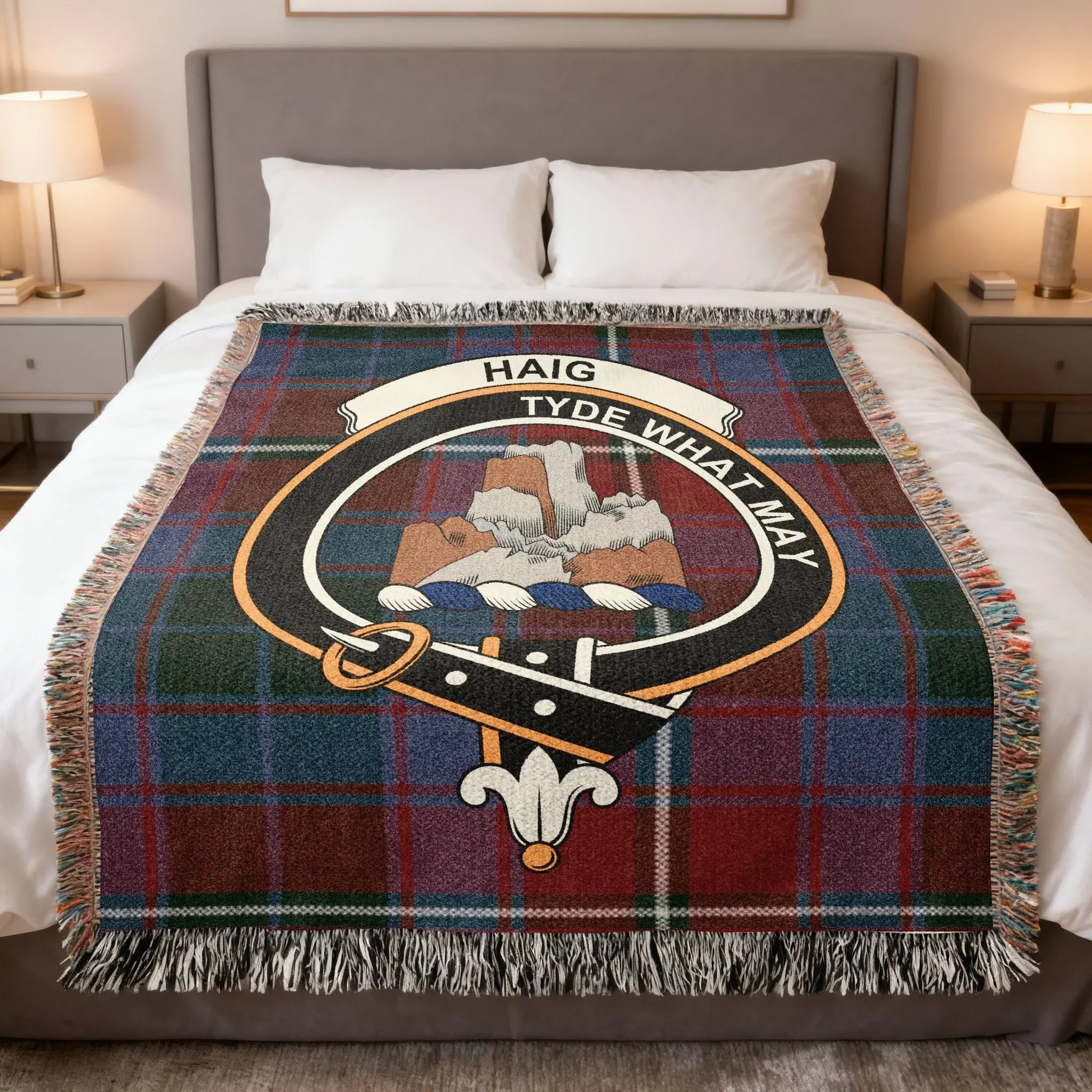Haig Tyde What May Plaid Pattern Blanket