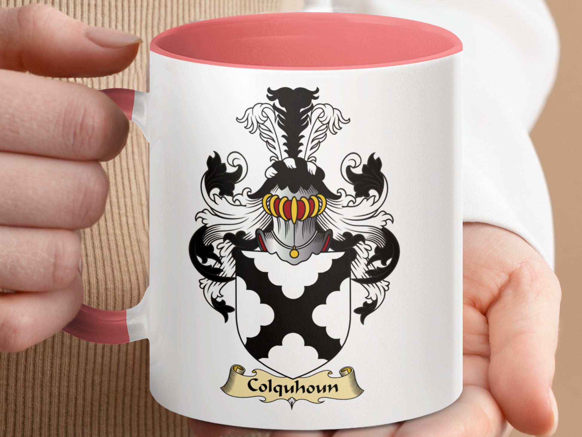 Clan Colquhoun Scottish Clan Accent Coffee Mug - Living Stone Gifts