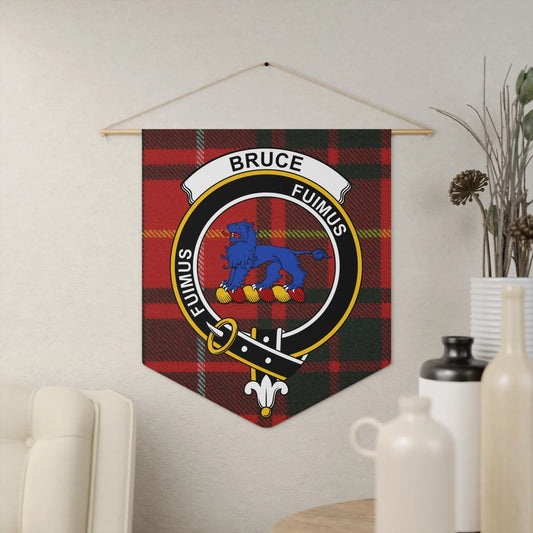 Clan Bruce Scottish Tartan Wall Banner product type