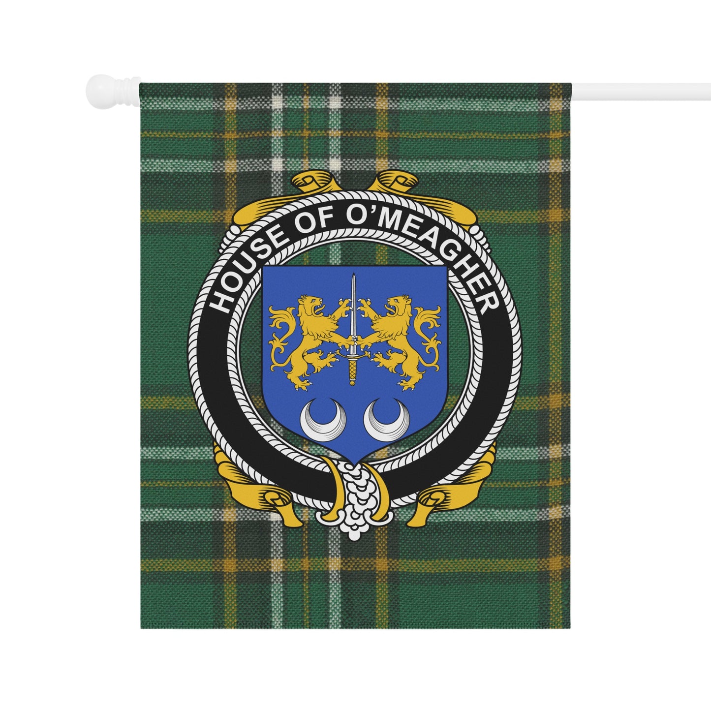 House of O'Meagher Family Crest Flag Design Product