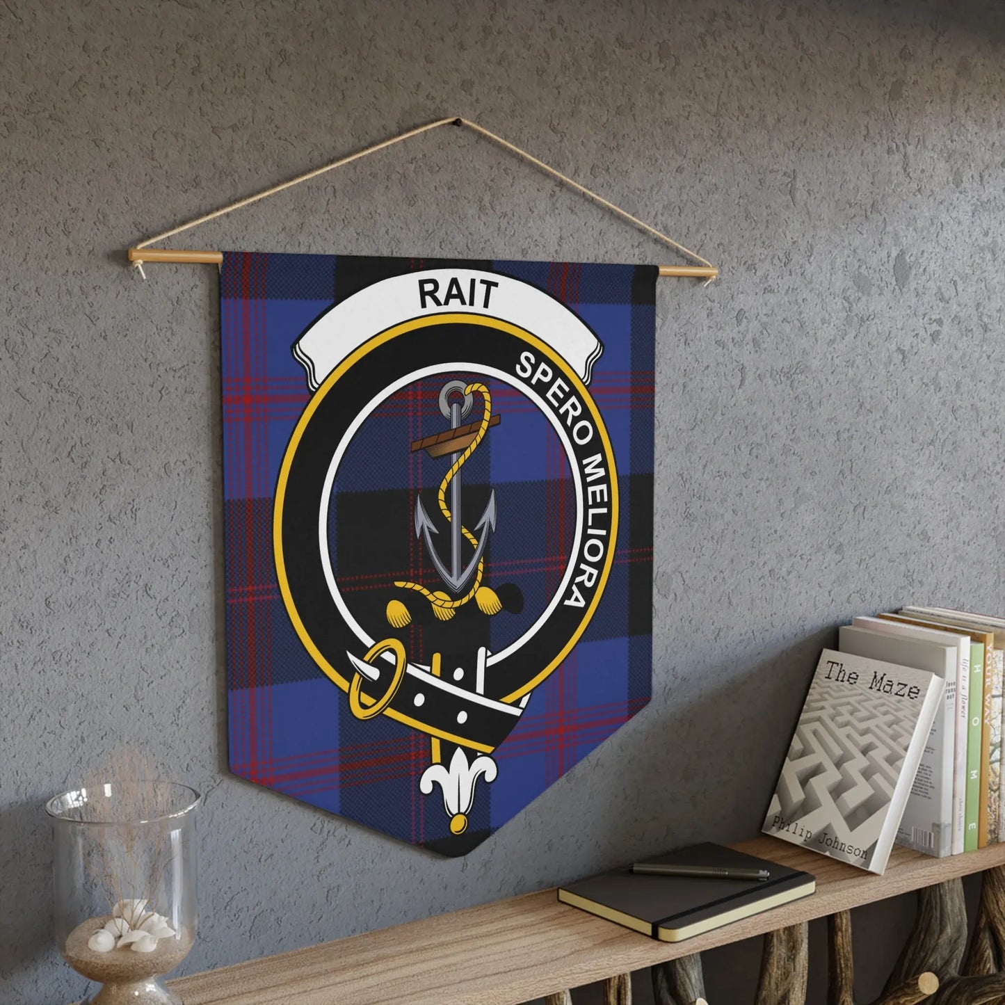 Rait Spero Meliora Tartan Hanging Wall Banner product type
