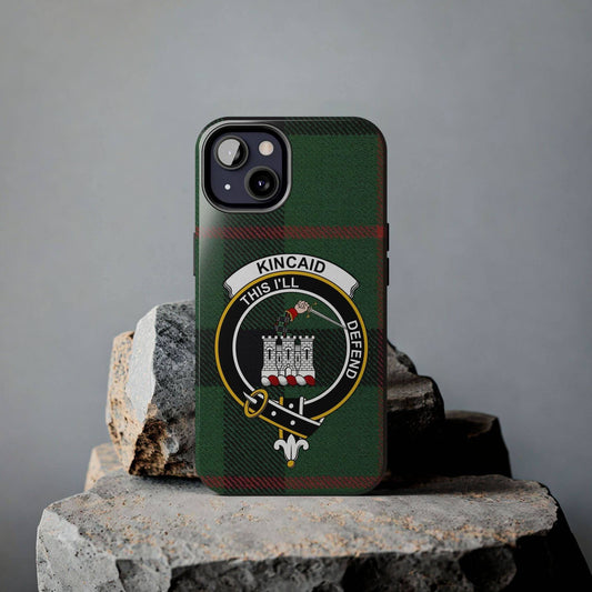 Kincaid Clan Scottish Tartan Background Cell Phone Case - Celtic Ancestry Gifts