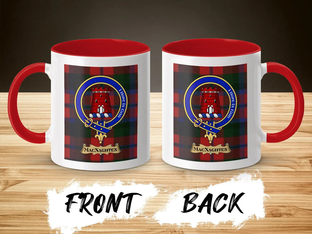 MacNaghten Clan Tartan Crest Design Mug Product