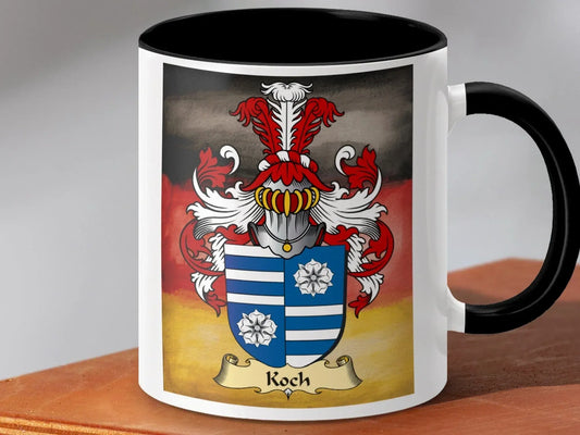 German Family Crest Mug with Custom Coat of Arms product